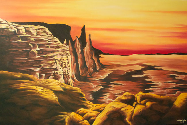 Red Canyon oil painting